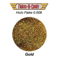 METAL FLAKE GLITTER (0.008) 30G  HOLOGRAM GOLD