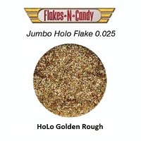 METAL FLAKE GLITTER JUMBO (0.025) FLAKES 30g HOLO GOLDEN ROUGH